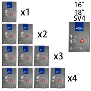 1pack-4pack Schwalbe SV4 16"-18" 28/37-340/355 Presta Folding Bike Inner Tube - Picture 1 of 1