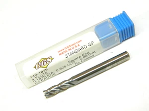 CGS 140-1875 3/16" Solid Carbide 4 Flute Center Cutting End Mill - Picture 1 of 6