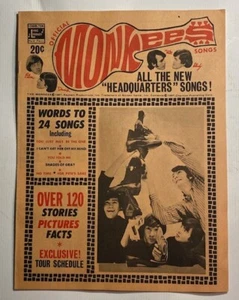 MONKEES Monkee Fan Club BOOKLET Words to 24 SONGS Charlton No. 4 Fall 1967 - Picture 1 of 7
