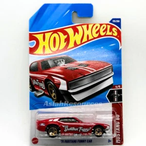 Hot Wheels 2025 '71 FORD MUSTANG FUNNY CAR Mustang 60th #175 Red Free Ship - Picture 1 of 8