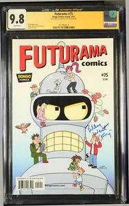 Futurama #75 CGC 9.8 NM/MT JSA Signed Billy West 2015 Bongo Comics - Picture 1 of 2