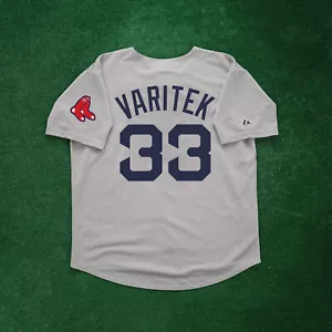 Jason Varitek 2009 Boston Red Sox Grey Road Men's Jersey w/ Team Patch - Picture 1 of 5