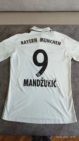 BAYERN MÜNICH 2013 2014  SHIRT JERSEY ADIDAS  MANDZUKIC #9 sz xl Cover