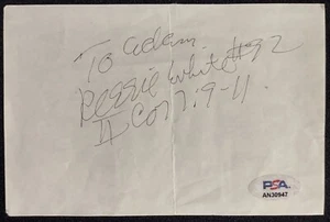 ESTREMAMENTE RARO! Calcio firmato Reggie White II Cor 7:9-11 taglio PSA COA! - Foto 1 di 3