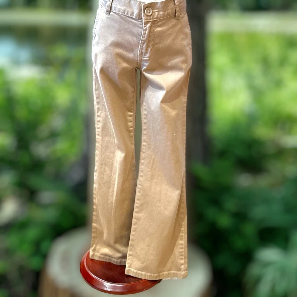 Children’s Place 6x/7 Chinos Button/Zip Adjustable Waistband Unisex Khaki - Image 1 of 4
