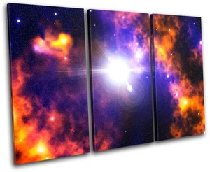 Fantasy SCIENCE Space TREBLE TELA parete arte foto stampa - Foto 1 di 1