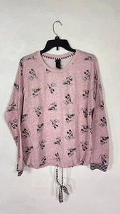 Disney Womens Mickey Mouse Long Sleeves Night Wear Pajama Shirt Size Large. - Picture 1 of 10