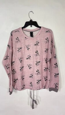 Camisa de pijama de manga larga de Mickey Mouse de Disney para mujer talla grande. Foto 1 de 4