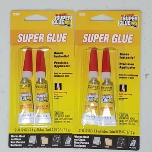 SET OF 2 The Original Super Glue Tube for Metal Wood Rubber and Plastic 2-Pack - Picture 1 of 1