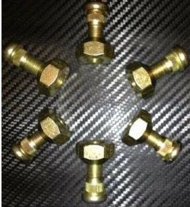 WHEEL STUD & NUT - FRONT (X6). COMPATIBLE WITH: MASSEY FERGUSON (VARIOUS) - Picture 1 of 1