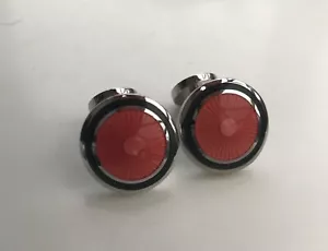 *****A Beautiful pair of “Thomas PINK” Pink and Black Enamel Cufflinks***** - Picture 1 of 9