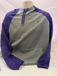 Nike Therma Fit grau & lila Hoodie Damen Gr. XL 18,00 - Bild 1 von 3