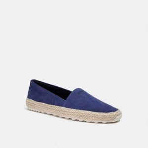 Coach New York Men's Suede Espadrille, Cobalt, Blue, 8.5 Medium US - Picture 1 of 1