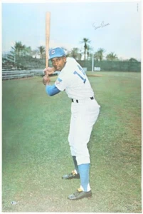 Ernie Banks Signed Chicago Cubs 24"x36" Photo (Beckett) 512 Home Runs / Mr Cub - Picture 1 of 4