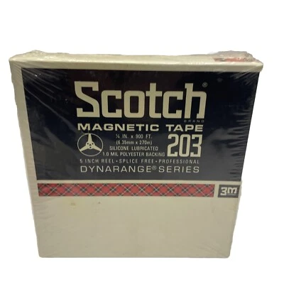 Cinta magnética Scotch Dynarange, 1800 pies, 203-18 W2 7 pulgadas nueva sellada de fábrica Foto 1 de 3