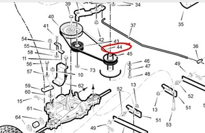 Hayter M10/30 Heritage Mittelmotor Schaltübergang 37X110 Antriebsriemen Webb 12530 - Bild 1 von 1