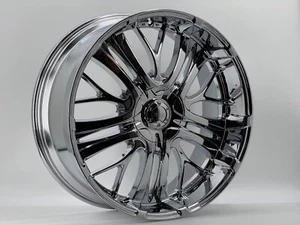 24" INCUBUS Wheels STYLE 500 24x10 Chrome finish 5 lug 5x139.7 et +25 #103 - Picture 1 of 2