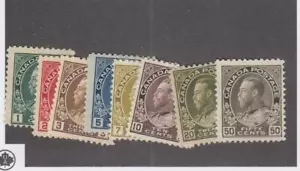 CANADÁ (MK3262) # 104,06,08,11,13,16,19-20 FVF-MLH/1NG KGV ALMIRANTES GATOS VALE $875 - Imagen 1 de 1