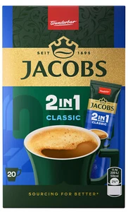 JACOBS Classic 2in1 Instant Coffee 20 Sticks Box 248g 8.75oz - Picture 1 of 6