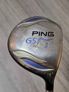 Ping G5 L 3 Wood 18* Graphite Ladies RH TFC 100 Soft Regular【Needs REGRIP】 - Picture 1 of 12