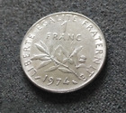 Monnaie France 1 Franc 1974 Semeuse KM#925.1  [Mc3044]