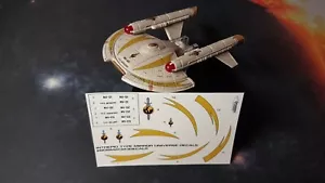 Enterprise INTREPID TYPE Registry sets! - Star Trek EAGLEMOSS - DECALS ONLY - Foto 1 di 15