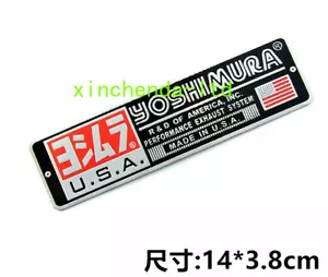 1PC Motorcycle USA Yoshimura Sticker Emblem Decal Heat-resistant Exhaust Pipe - Foto 1 di 2