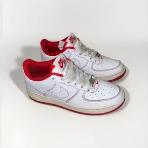 Nike Air Force 1 '07 Contrast Stitch - White University Red US 5.5 - Picture 1 of 8