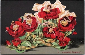 Postal de colección de 1909 PRIESTS OF PALLAS PARADE Kansas City 11. Flores animadas - Imagen 1 de 2