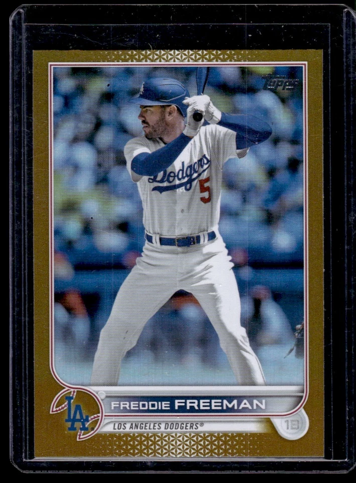 2022 Topps Update series Gold Freddie Freeman Los Angeles Dodgers #US330 - Image 1 of 2
