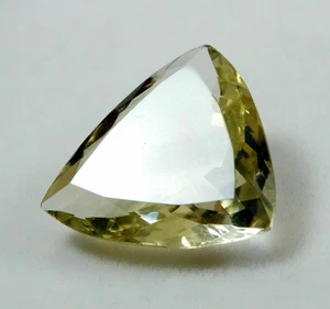 12.40 Ct Natural Rare Green Amethyst Trillion Cut Loose Gemstone G067 - Picture 1 of 7
