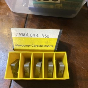 Qty.5 Newcomer Carbide Inserts TNMA644 N50 (I30) - Picture 1 of 3