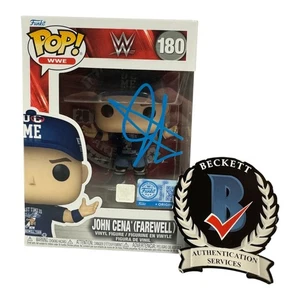 John Cena SIGNIERTES AUTOGRAMM WWE FUNKO POP 180 BECKETT BAS The Last Time Is Now - Bild 1 von 2