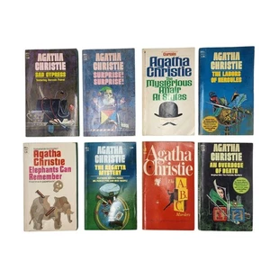 Vintage Agatha Christie Posten von 8 Taschenbüchern Mord Krimi Bücher 1960er 1970er - Bild 1 von 10