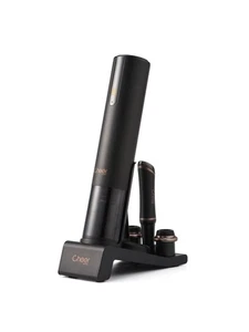 Sommelier Juego de Regalo Abridor de Vino Eléctrico Recargable Completo Automático, Negro y... - Imagen 1 de 8