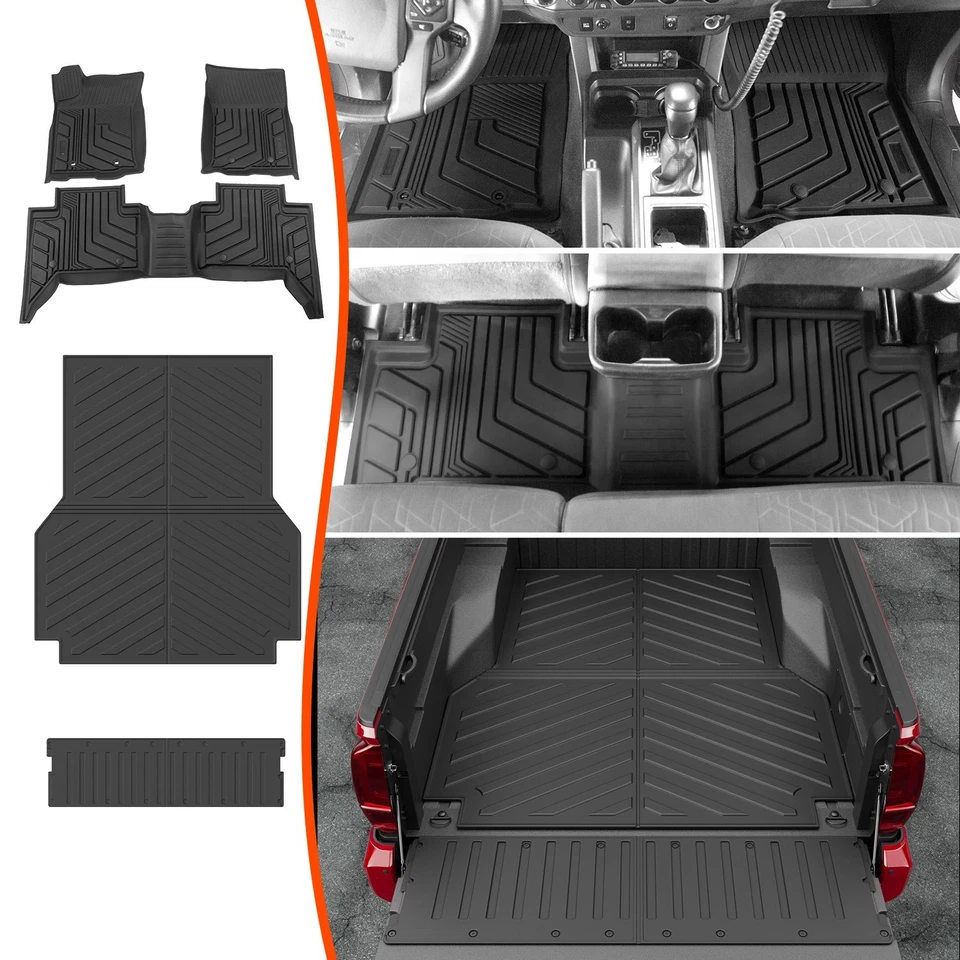 Bed Mats Tailgate Mat Truck Cargo Mat Tailgate Liner For 2005-2023 Toyota Tacoma Foto 1 de 4