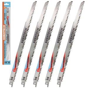 Hoja de sierra recíproca Cr-V de 12 pulgadas paquete de 5 para corte de madera y poda de árboles, 5 - Imagen 1 de 12