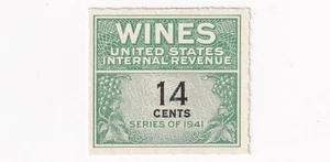 STAMP US SCOTT RE126 "Numeral 14 Wines Series 1941" 14 CENT MNH - Picture 1 of 1