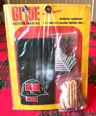 MIP - GI Joe  - Action Marine -  TENT CAMOUFLAGE -  set #7708 -  TRIPLE TM CARD - Image 1 of 4