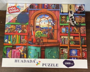 Bizarre Librero Huadada 1000 Piezas Puzzle 55x700mm COMPLETO - Imagen 1 de 5