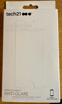 TECH21 IMPACT SHIELD /ANTI-GLARE SCREEN PROTECTOR FOR IPHONE 7 - Image 1 of 3