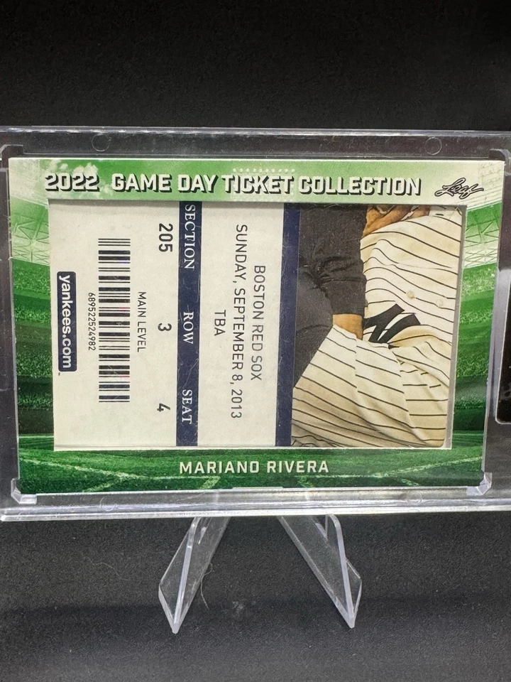 2022 Leaf Game Day Ticket Collection Mariano Rivera #TC-62 HOF - Image 1 of 2