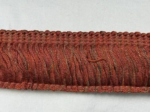 1 3/4" Conso? PINSEL FRANSEN 1,5 weinrot gold braun Draperie Stoffborte - Bild 1 von 4