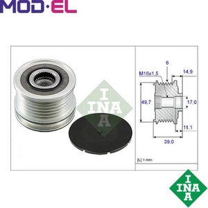 ALTERNATOR FREEWHEEL CLUTCH 535 0050 10 FOR MERCEDES-BENZ SPRINTER/35-t/Bus 2.1L - Picture 1 of 8