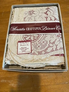 70" x 90" Scranton (Quaker Lace) lace tablecloth NOS NU box made USA - Picture 1 of 8
