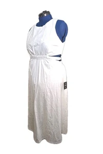 Sexy Vestido Lulus Blanco Para Mujer XL Nuevo Elástico En La Cintura Perfecto Para Verano  - Imagen 1 de 14