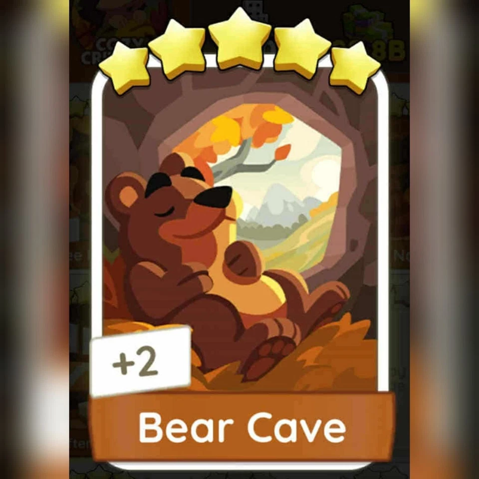 1 x Bear Cave (⭐⭐⭐⭐⭐) Set - 17 - Mono_poly_ Go sticker (Fast sending) - Image 1 of 1