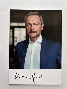 Handsignierte Autogrammkarte , CHRISTIAN LINDNER , FDP , 1 - Bild 1 von 1