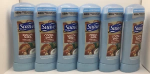 Suave Antiperspirant Deodorant, Cocoa Shea, 2.6 Oz, EXP 02/2026 (6PK) - Picture 1 of 4