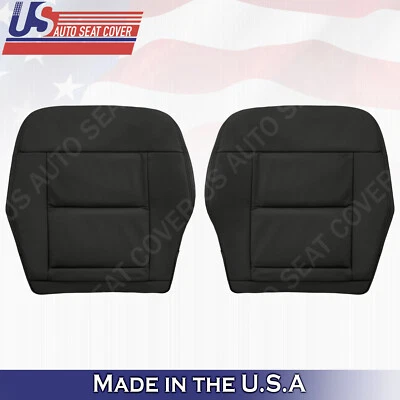 Fits 2010 to 2016 Mercedes Benz E350 E450 E550 FRONT BOTTOMS Leather Cover Black - Image 1 of 4